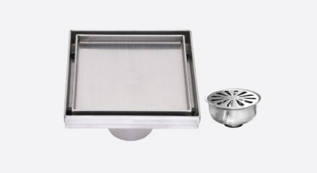 Marble Inserted Floor Drain