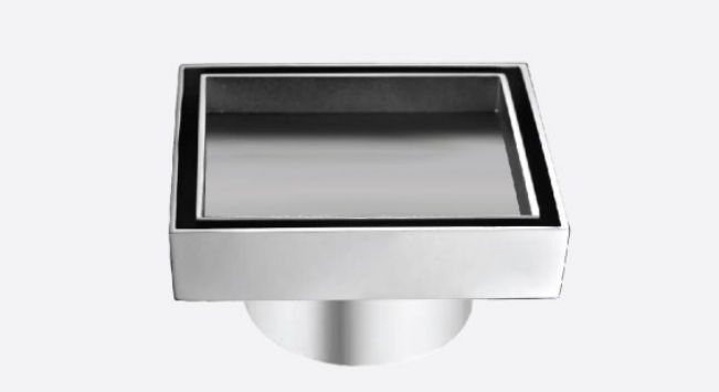 Straight Edge Marble Insert Floor Drain